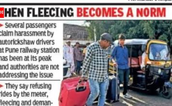 पुणे स्टेशनवरील कॅब रेल्वे अधिकाऱ्यांच्या रडारवर