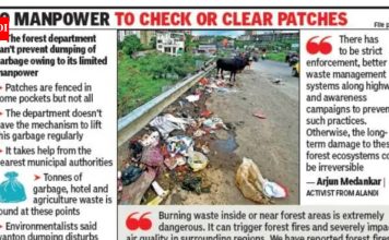 फॉरेस्ट पॅच डंपिंग ग्राउंड बनवतात, पर्यावरण आणि आगीची चिंता वाढवतात